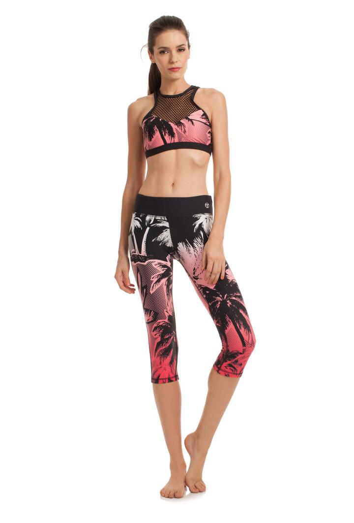 Trina Turk Trina Turk Palm Beach Mid Length Legging - Tigerlily - Size L