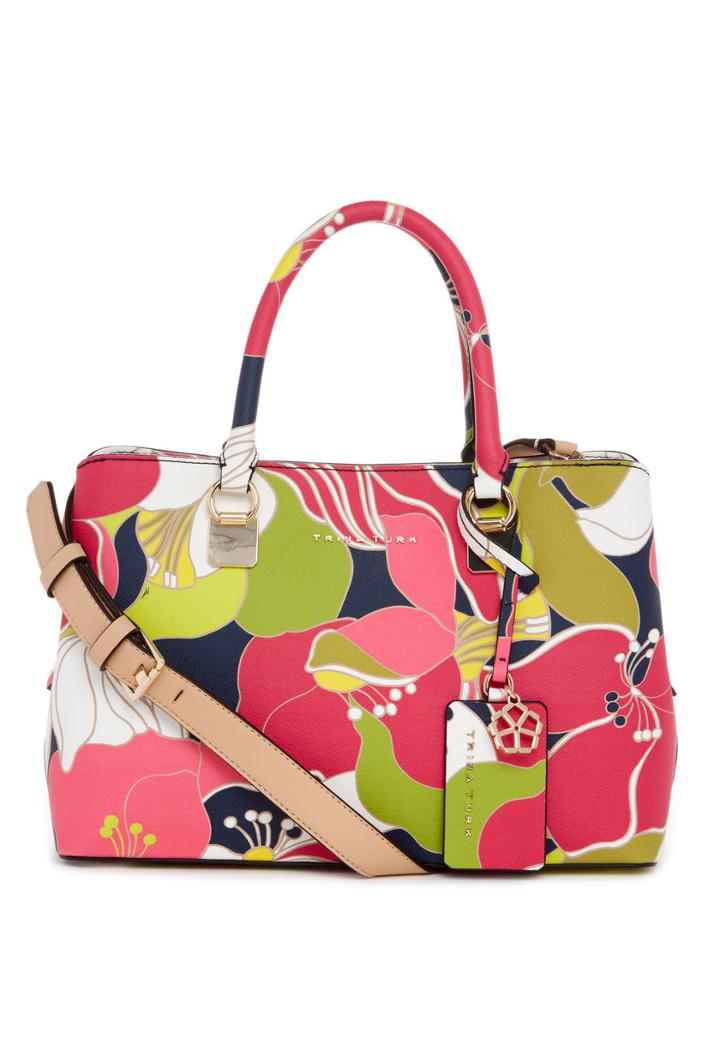 Trina Turk Trina Turk Honolulu Satchel - Pink - Size Fit Guide