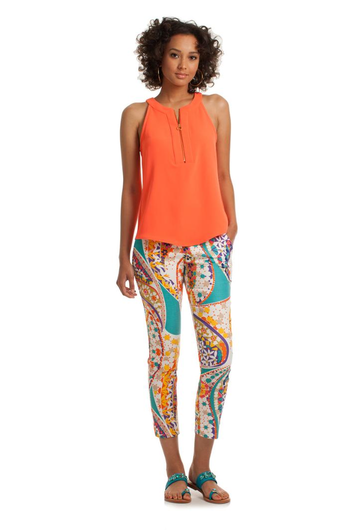 Trina Turk Trina Turk Dextra Top - Scorpioorange - Size L