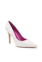 Trina Turk Trina Turk Havana Leather Pump - White - Size 6.5
