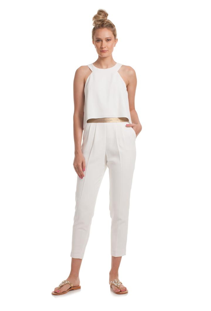 Trina Turk Trina Turk Kaitlyn Jumpsuit - White - Size 0
