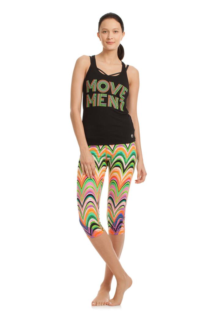Trina Turk Trina Turk New Wave Twist Back Tank - Multi - Size L