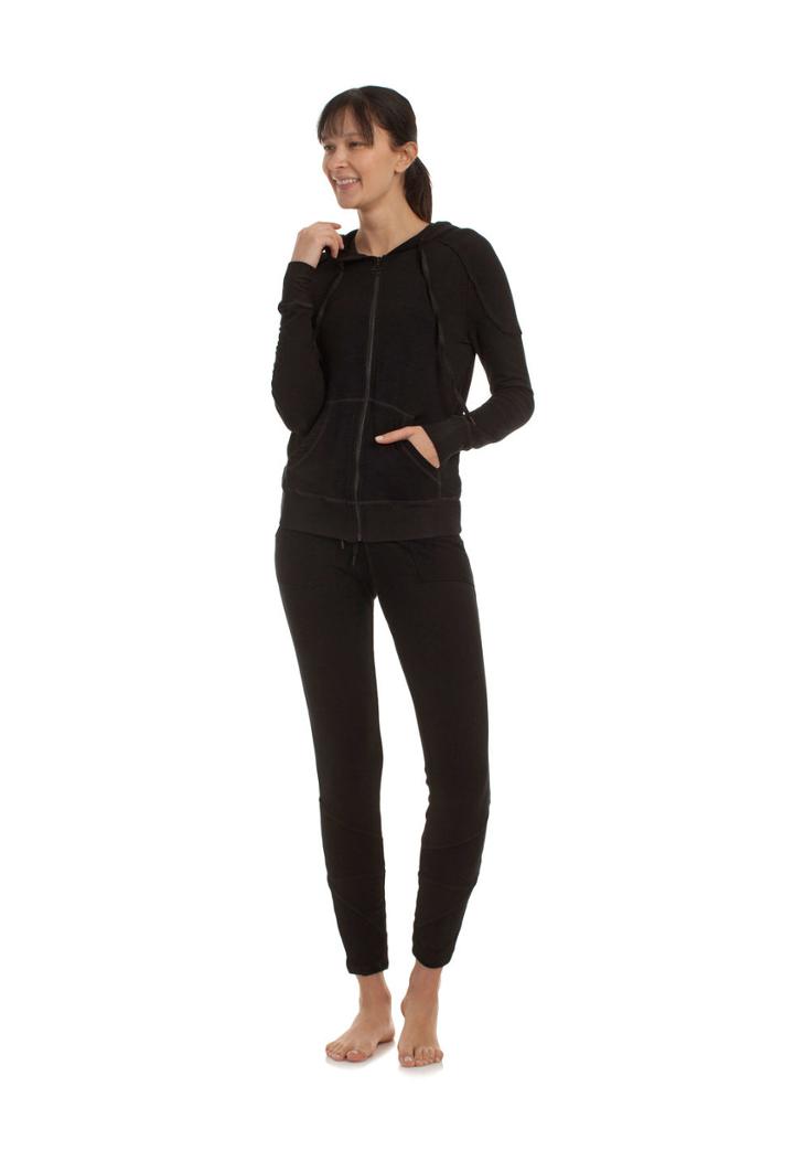 Trina Turk Trina Turk Bamboo Terry Jacket - Black - Size L