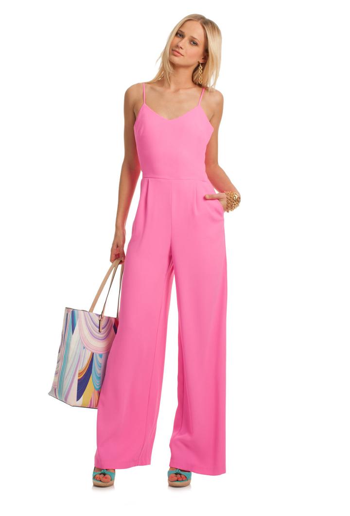 Trina Turk Trina Turk Zadie Jumpsuit - Flame - Size 0