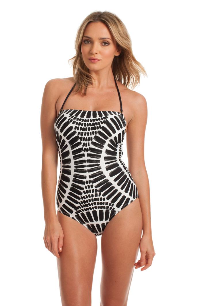 Trina Turk Trina Turk Algiers Bandeau One Piece - Black - Size 14
