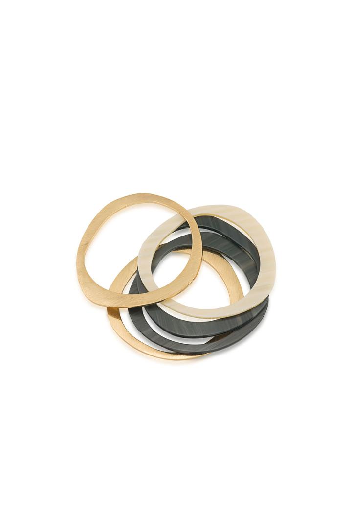 Trina Turk Trina Turk 5 Piece Bangle Set - Gold - Size O/s
