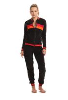Trina Turk Trina Turk Velour Track Jacket - Wine - Size M