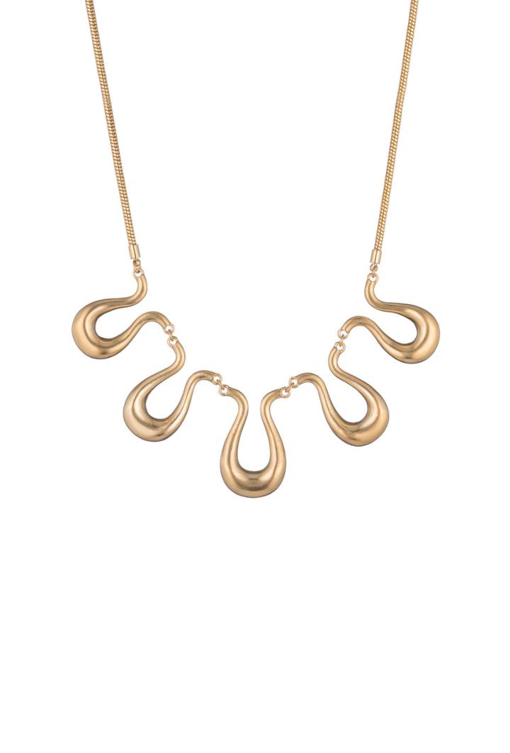 Trina Turk Trina Turk Gold Rush Wavy Necklace - Gold - Size O/s