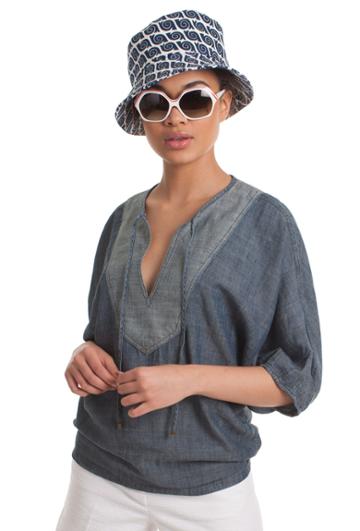 Trina Turk Trina Turk San Francisco Top - Blue - Size L