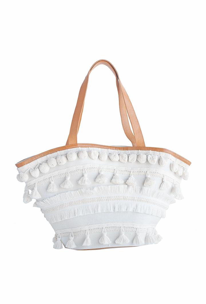Trina Turk Trina Turk Las Palmas Tote - White - Size O/s