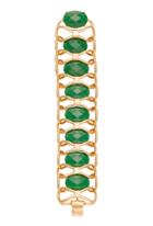 Trina Turk Trina Turk Lg Oval Stone Flex - Emerald - Size O/s