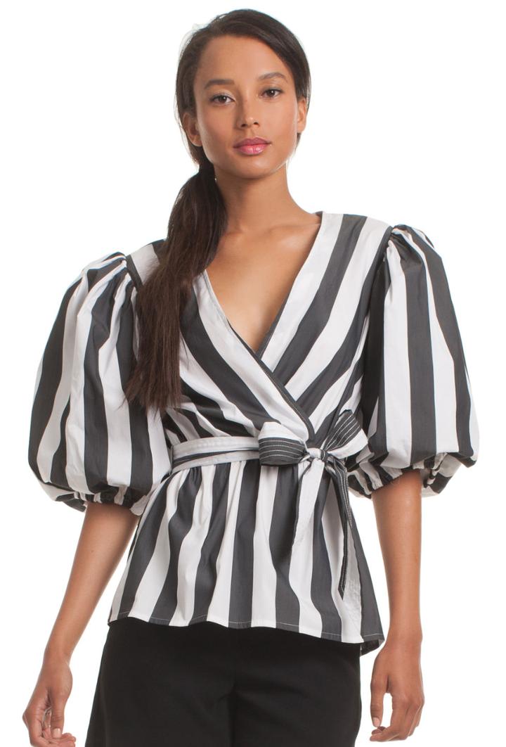 Trina Turk Trina Turk Fiona Top - Black/white - Size L