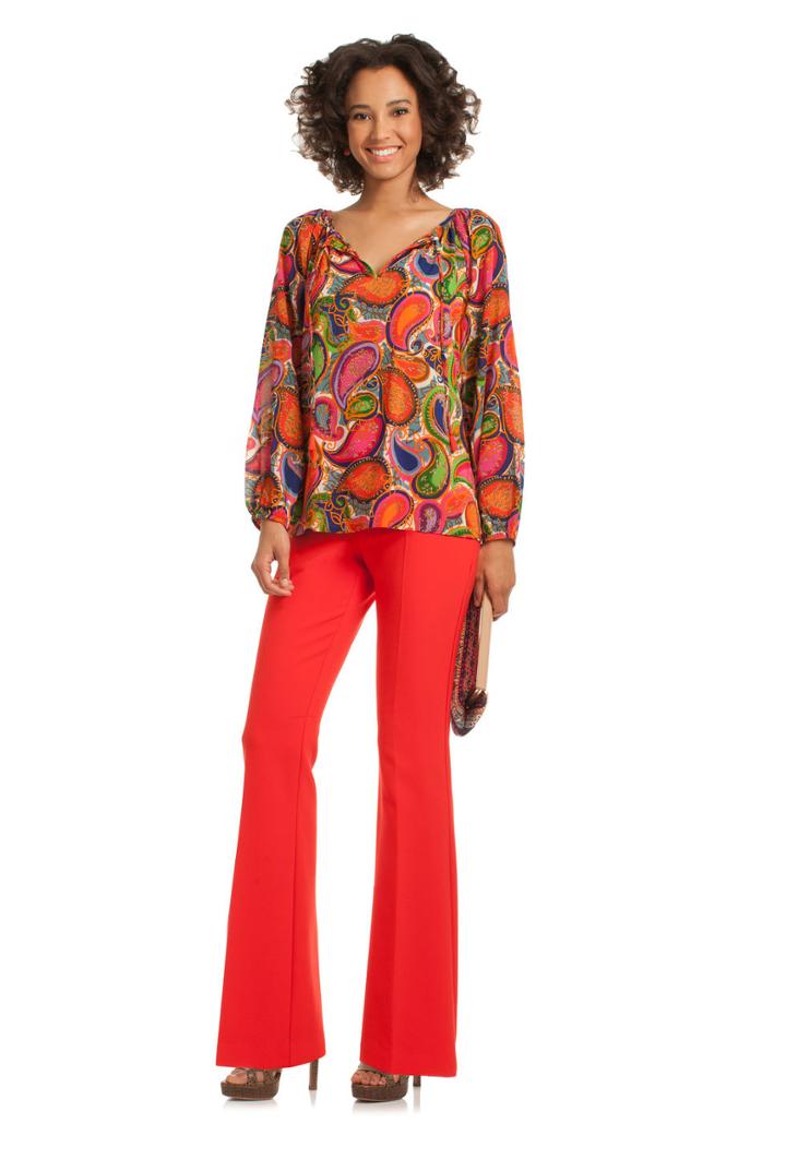 Trina Turk Trina Turk Kiera Woven Top - Multi - Size L