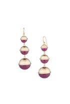 Trina Turk Trina Turk Destination Groove Graduated Drop Earring - Pink - Size O/s
