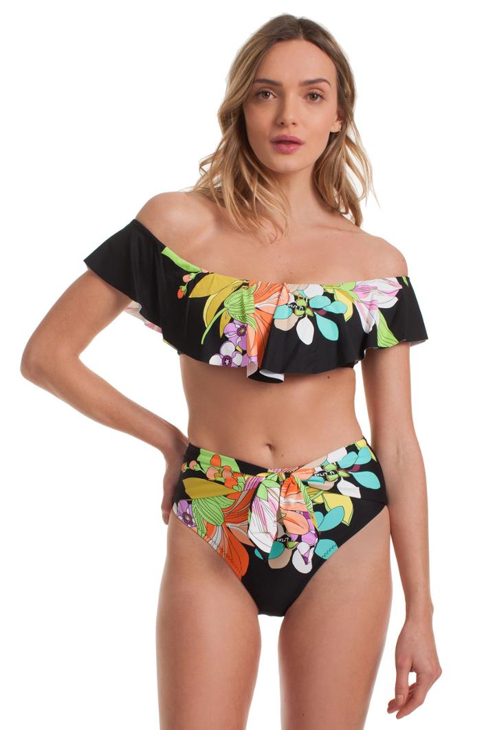 Trina Turk Trina Turk Bouquet Floral Off The Shoulder Bandeau - Multicolor -