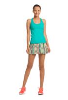 Trina Turk Trina Turk Strapped Solids Racerback Tank (w Bra) - Teal - Size L