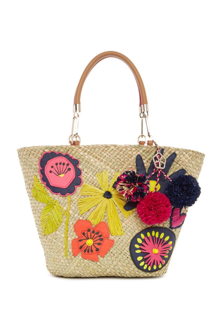 Trina Turk Trina Turk Barbados Tote - Natural - Size Fit Guide