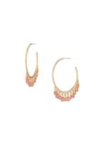 Trina Turk Trina Turk Retro Botanics Shakey Hoop Earring - Gold - Size O/s