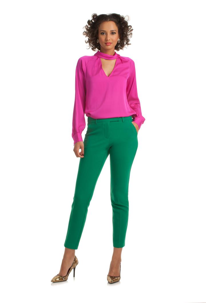 Trina Turk Trina Turk Aubree Pant - Emr,blk - Size 00