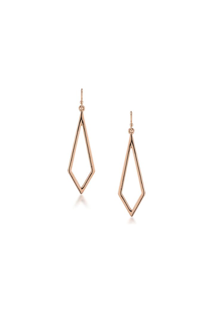 Trina Turk Trina Turk Diamond Shape Drop - Rose Gold - Size O/s