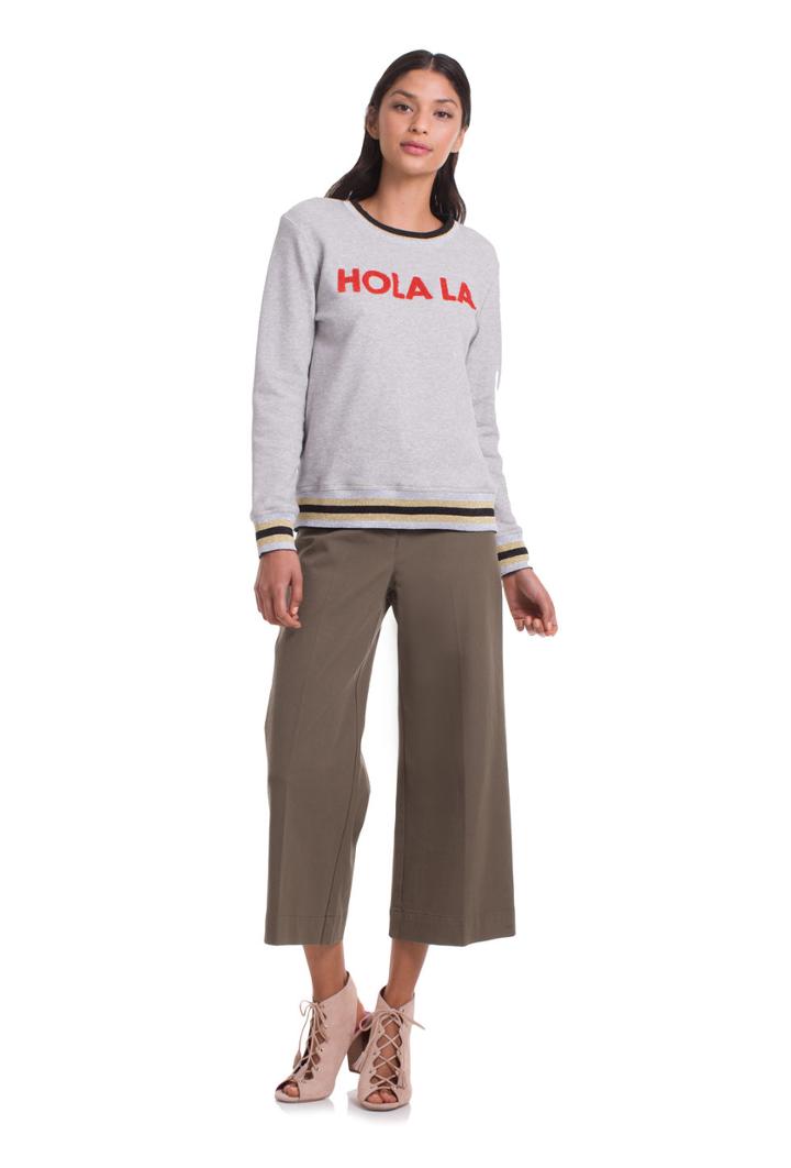 Trina Turk Trina Turk Hola La Sweatshirt - Heather Grey - Size L