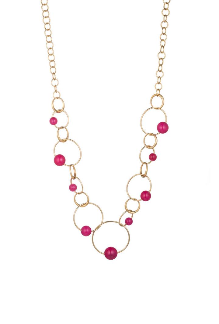 Trina Turk Trina Turk Hollywood Hills Link Necklace - Gold - Size Fit Guide