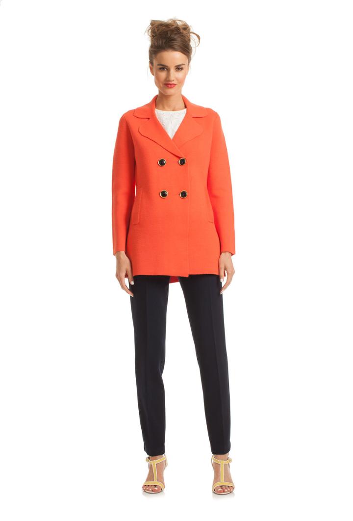 Trina Turk Trina Turk Brooklyn Sweater Coat - Coral - Size L