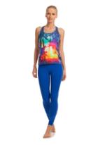 Trina Turk Trina Turk Bermuda Triangle Full Length Legging - Azul - Size L