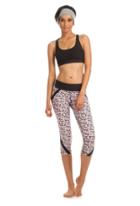 Trina Turk Trina Turk Racquet Club Jacquard Sports Bra - Black - Size L