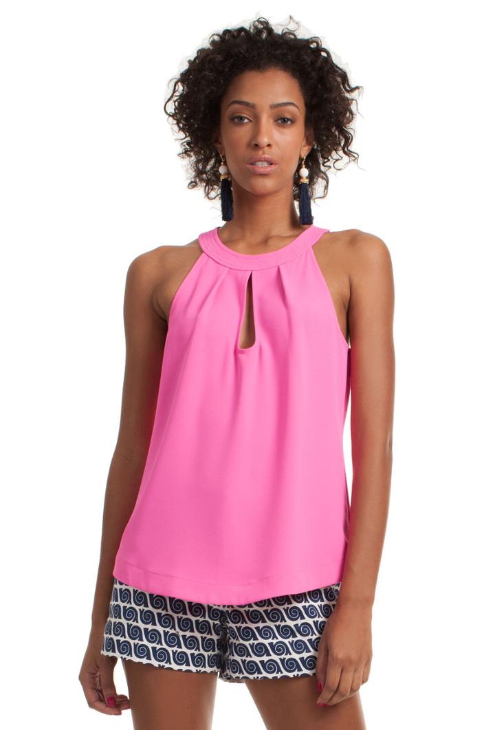 Trina Turk Trina Turk Temecula Top - Flamingo Pink - Size L