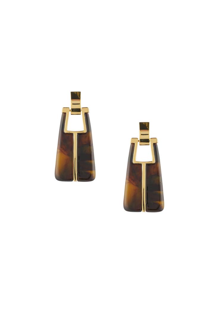 Trina Turk Trina Turk Mulholland Mod Linear Drop Earring - Multicolor - Size O/s