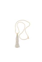 Trina Turk Trina Turk Chain Tassel Necklace - Gwh - Size Fit Guide