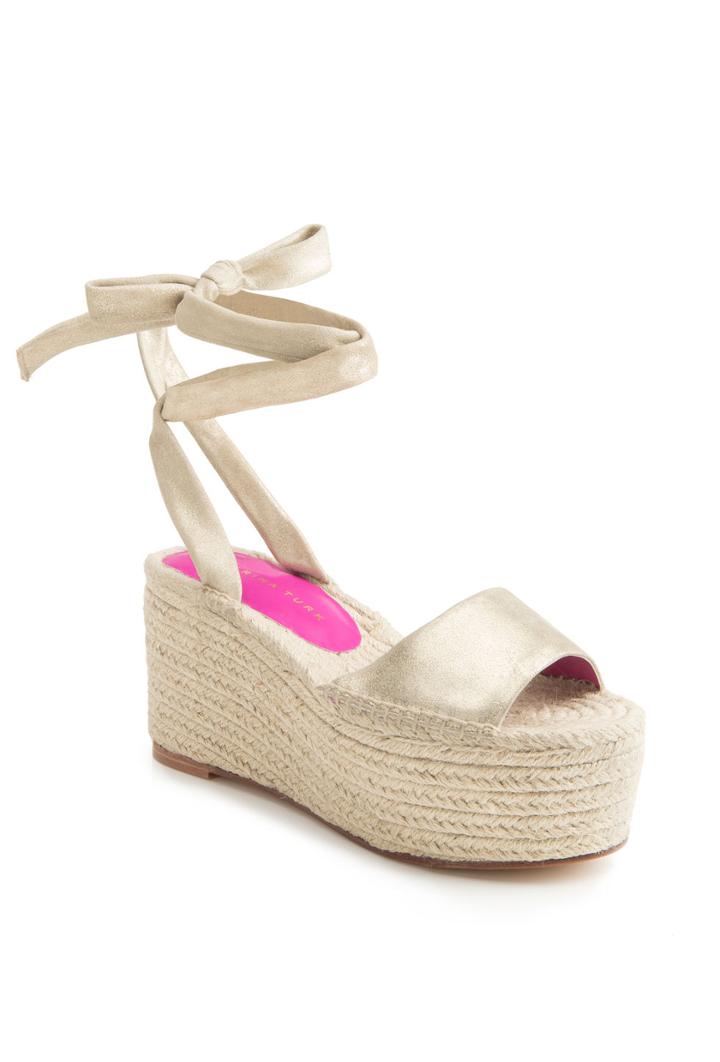 Trina Turk Trina Turk La Paz Espadrille - Gold - Size 10