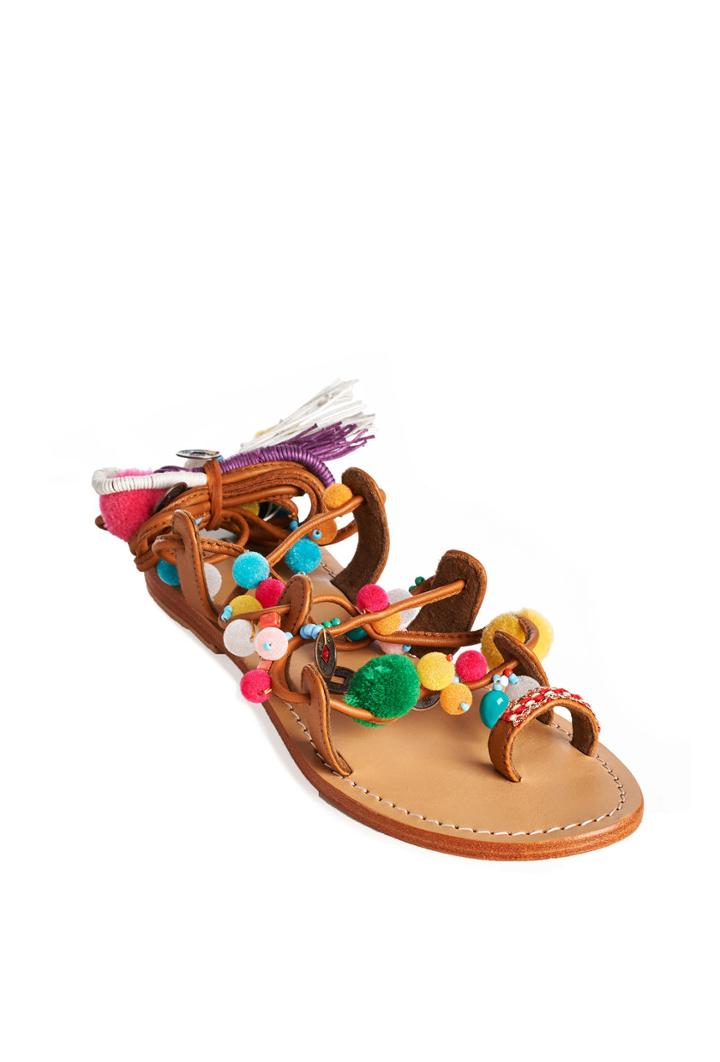 Trina Turk Trina Turk Pom Pom Garden Sandal - Multi - Size 10