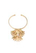 Trina Turk Trina Turk Wildflower Palm Leaf Collar Necklace - Gold - Size Fit
