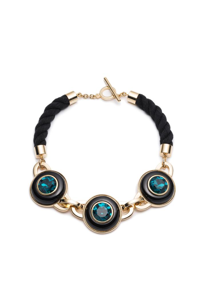 Trina Turk Trina Turk Destination Groove Link Necklace - Black - Size O/s