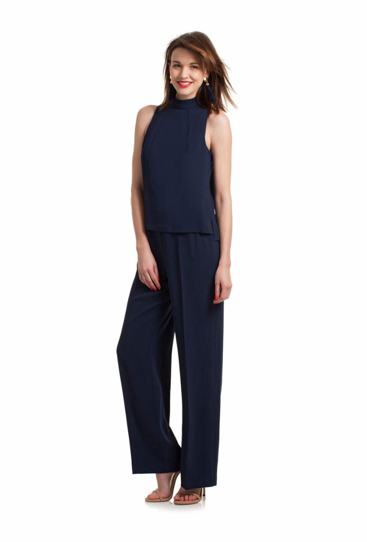 Trina Turk Trina Turk Marisa Jumpsuit - Blue - Size Fit Guide