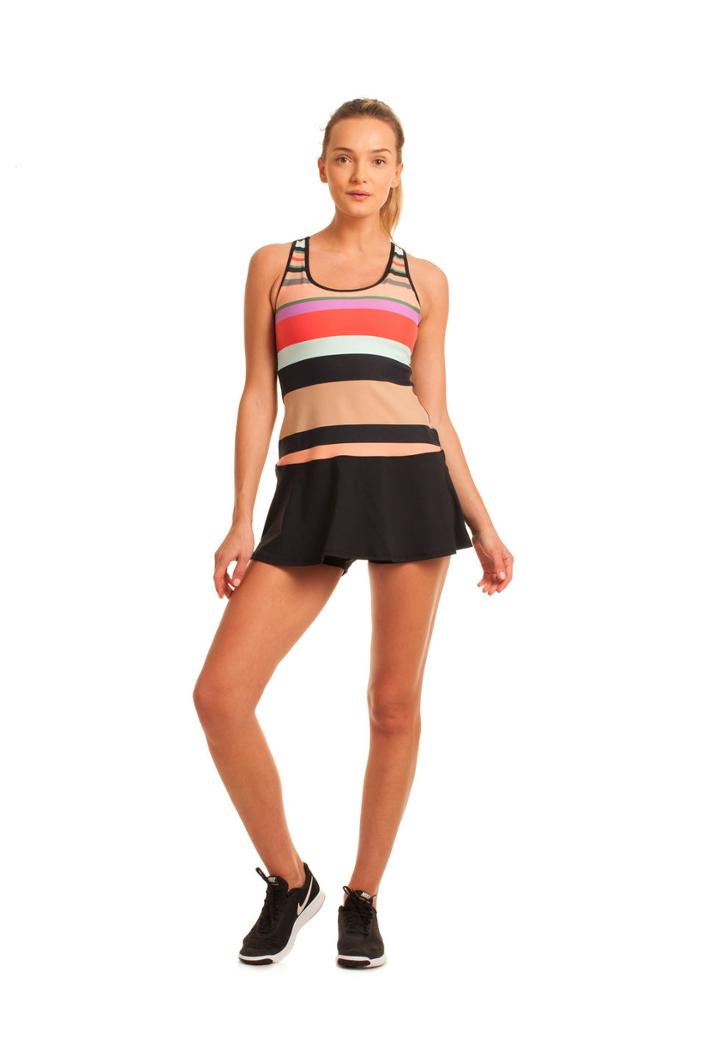 Trina Turk Trina Turk Mod Stripe Tennis Dress - Multicolor - Size L