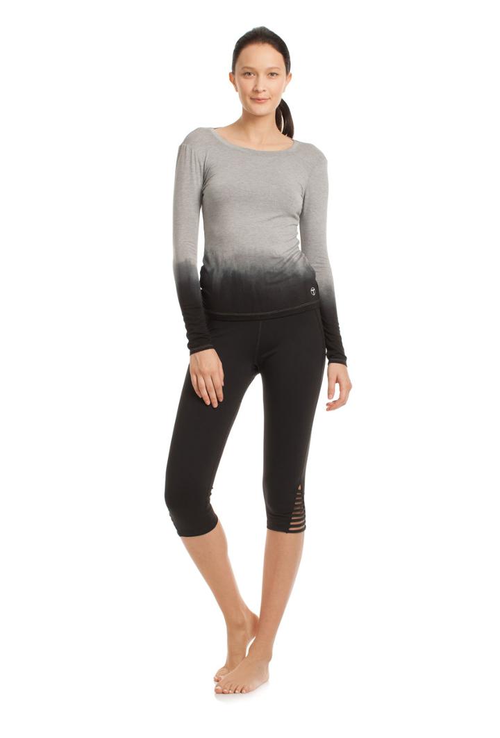 Trina Turk Trina Turk Ombre Twist Back Long Sleeve - Black - Size M