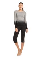 Trina Turk Trina Turk Ombre Twist Back Long Sleeve - Black - Size M