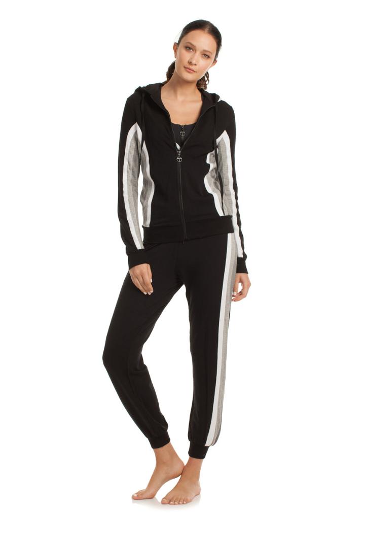 Trina Turk Trina Turk Grey Scale Hooded Jacket - Black - Size M