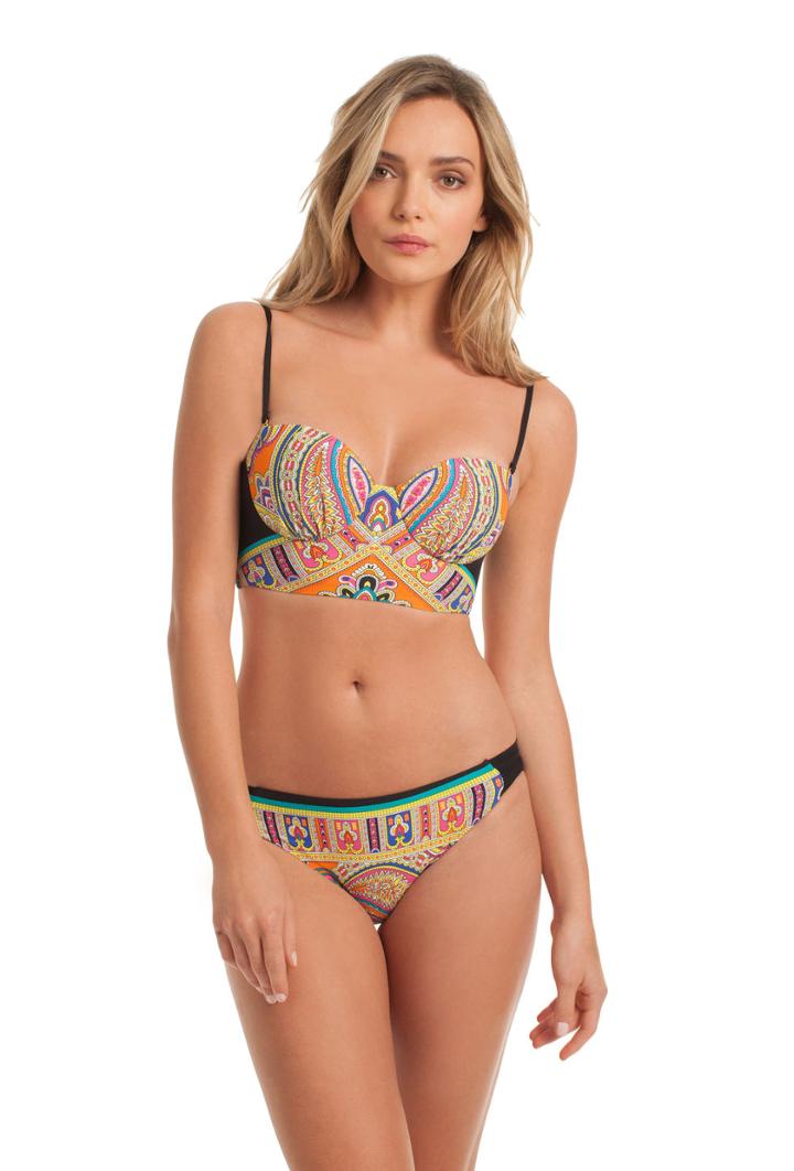 Trina Turk Trina Turk Nepal Shirred Side Hipster - Multicolor - Size 12