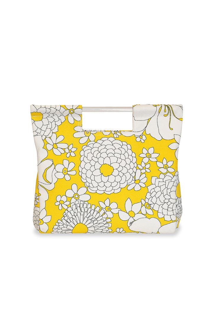 Trina Turk Trina Turk Lucite Handle Boxy Tote - Cream - Size O/s