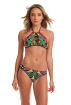 Trina Turk Trina Turk Africana Shirred Side Hipster - Multicolor - Size 12