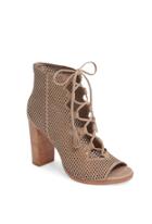 Trina Turk Trina Turk Gabby Perforated Ghillie Sandal - Taupe - Size 6