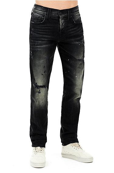 Rocco Slim Mens Jean | Black Concrete Lake | Size 30 | True Religion
