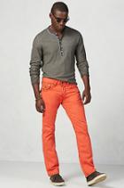 True Religion Ricky Straight Twill Mens Pant - Sunset