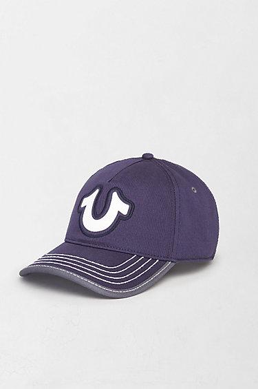 True Religion Horseshoe Puff Baseball Cap - Navy