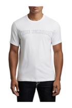 Mens Tr Felt Logo Thread Tee | White | Size Small | True Religion