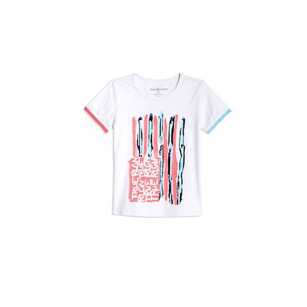 Toddler/little Kids Painted Flag Tee | White | Size 3t | True Religion